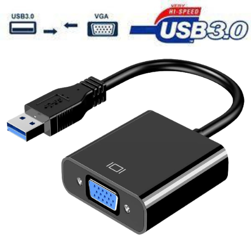 USB To VGA Adapter USB 2.0/3.0 to VGA External Video Card Multi Display