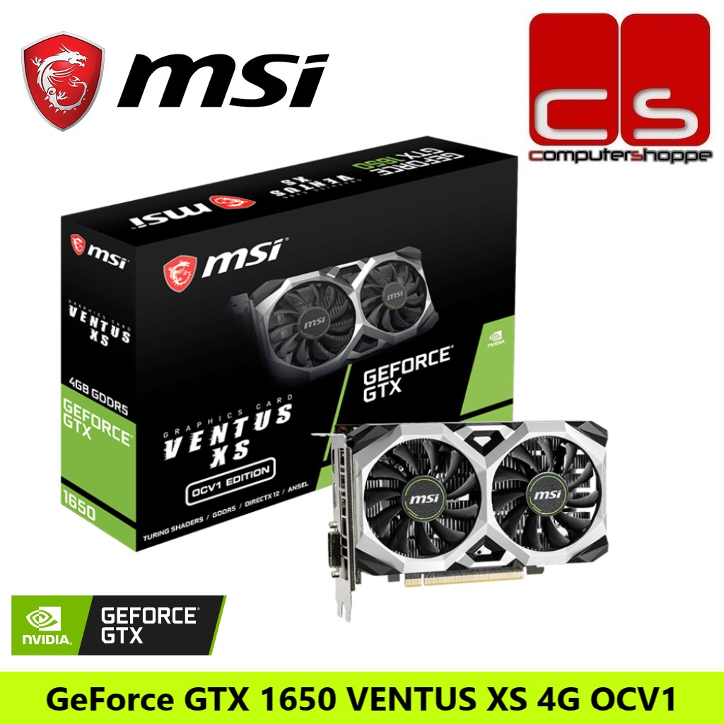 Msi ventus xs geforce gtx 1650 new arrivals