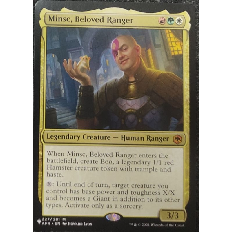 Magic The Gathering Minsc Beloved Ranger Mythic Rare Dandd Adventure