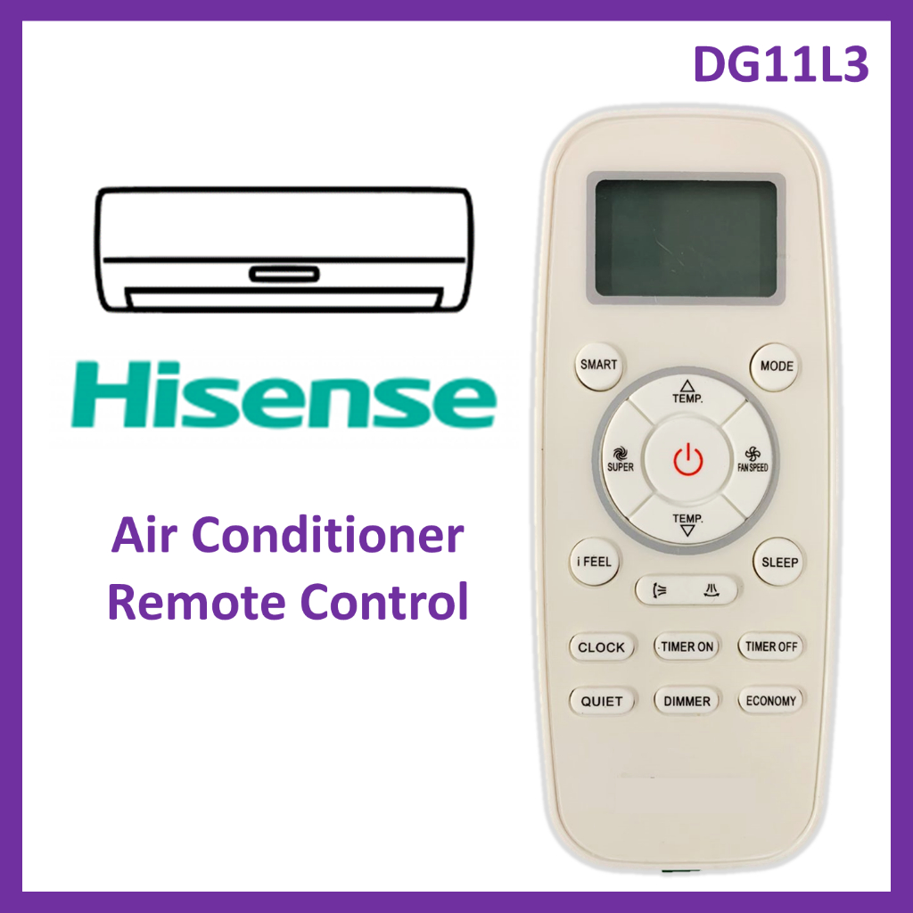 Hisense Air Conditioner Remote Control DG11L3 Hisense Aircond Air Cond