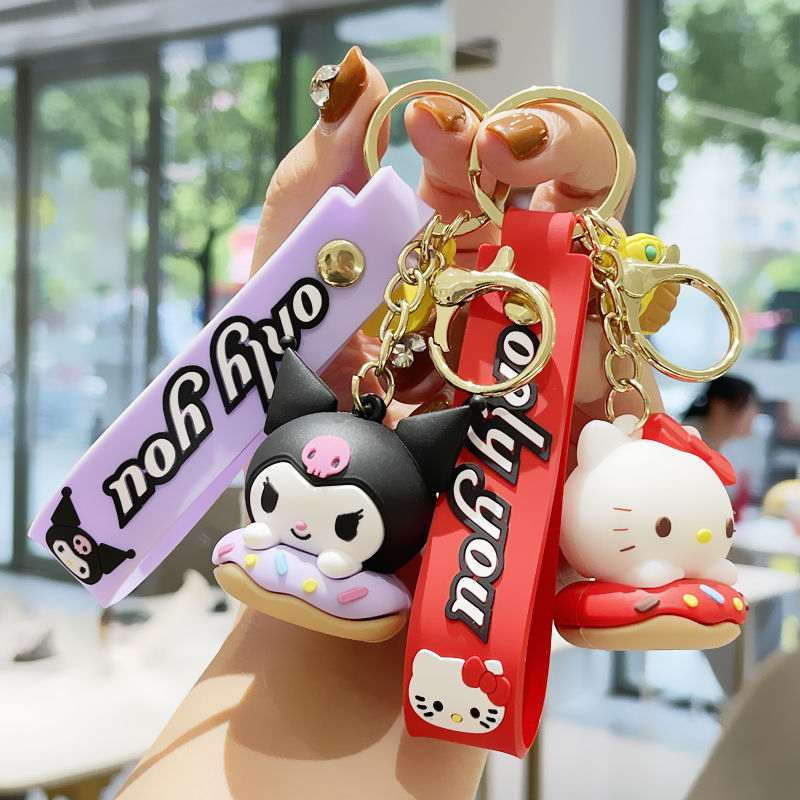 Sanrio Keychain Series Cinnamoroll My Melody Kuromi Hello Kitty Key ...
