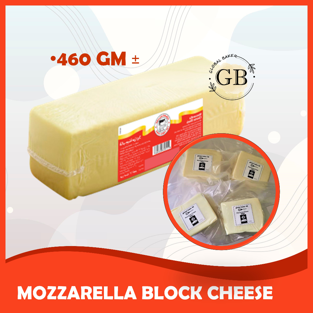 MOZZARELLA CHEESE BLOCK 460GM+ Shopee Malaysia