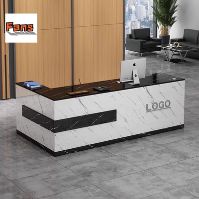 INS Modern Counter Kaunter Cashier Reception Front Desk With Drawer ...