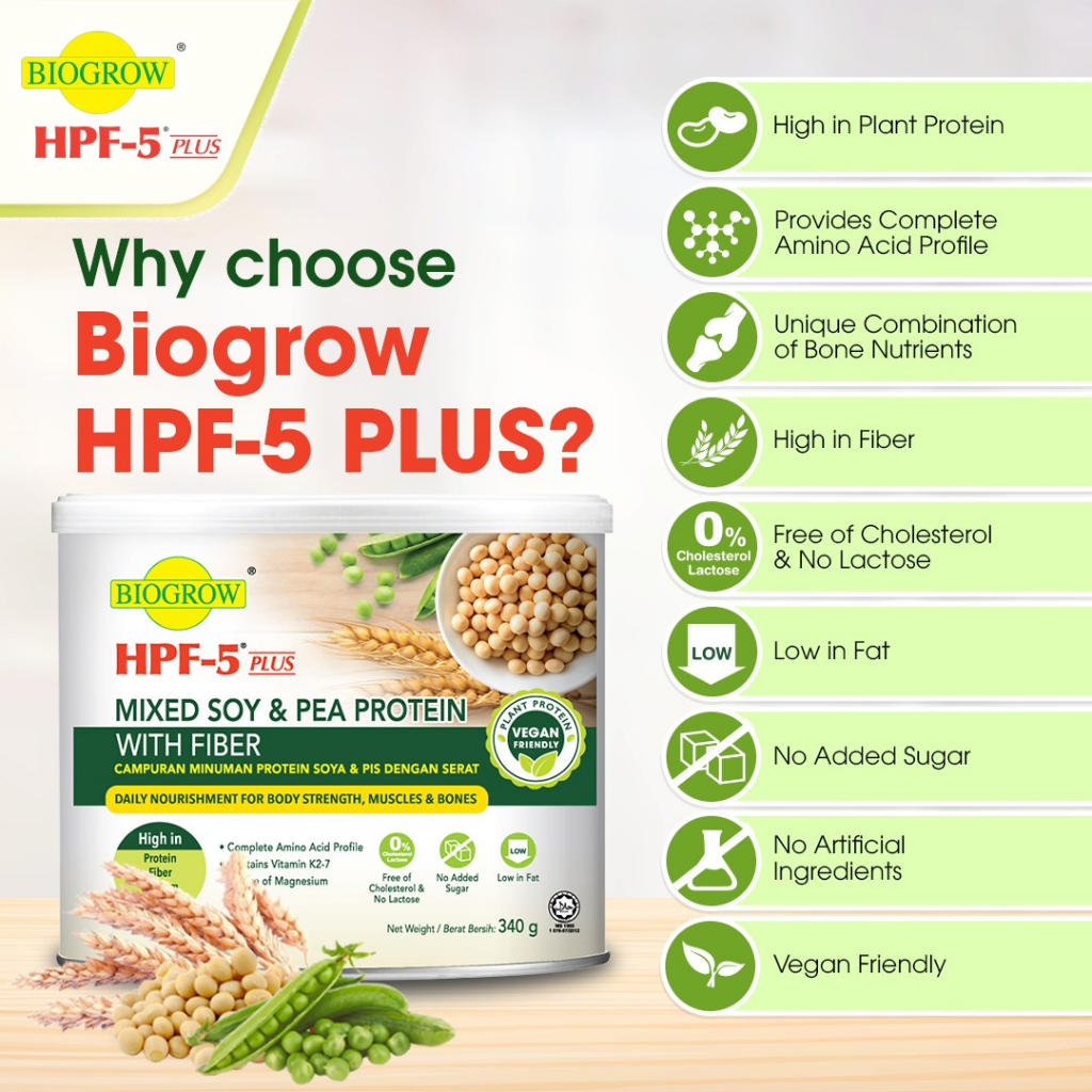 HPF-5PLUS MIXED SOY&PEA PROTEIN WITH FIBER 380G(EXp:7/2/2026)-For ...
