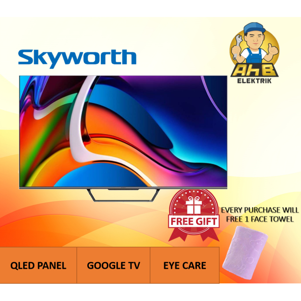 Skyworth Qled 4k Uhd Google Tv 50sue8000 55sue8000 65sue8000 ( New 2023 