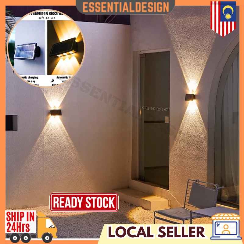 LED Solar Light waterproof lamp Outdoor Bright Garden Wall Lamp ...