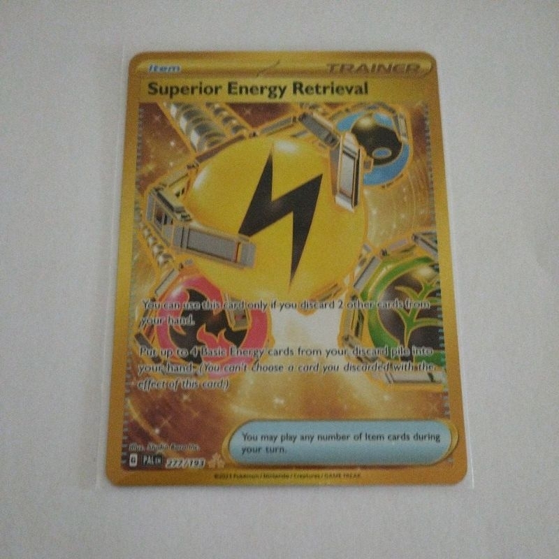 Original Pokmon TCG - Superior Energy Retrieval Gold 277/193 | Shopee  Malaysia