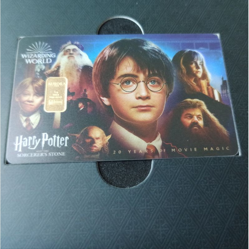 Aurora Italia Public Gold 1g 1 gram Harry Potter and The Sorcerer's ...