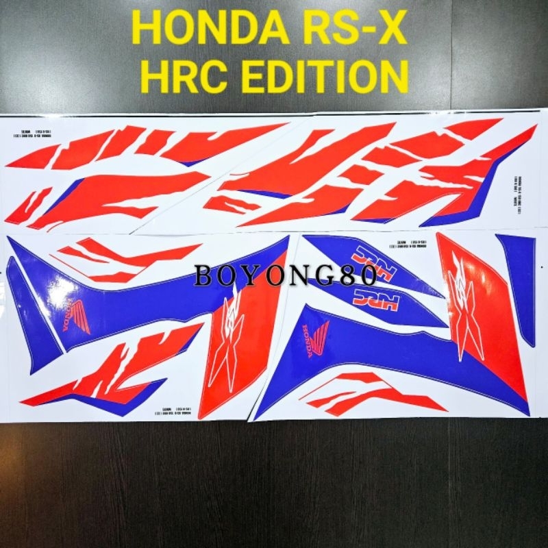 HONDA RSX 150 HRC EDITION BODY STICKER ( READY STOCK ) | Shopee Malaysia