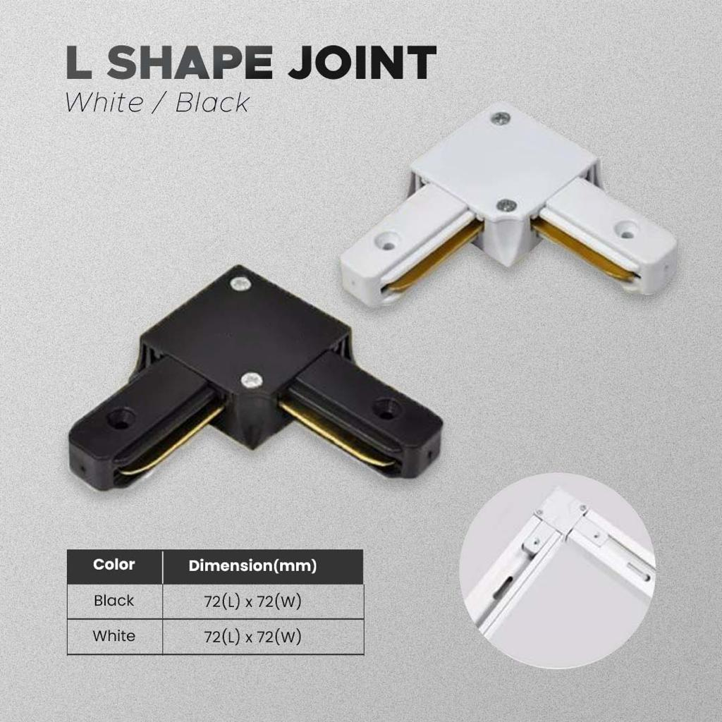 1 METER/2 METER BLACK/WHITE TRACK RAIL/TRACK BAR/TRACK JOINT FOR LED ...
