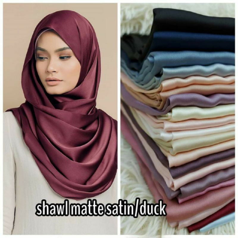 shawl satin shopee
