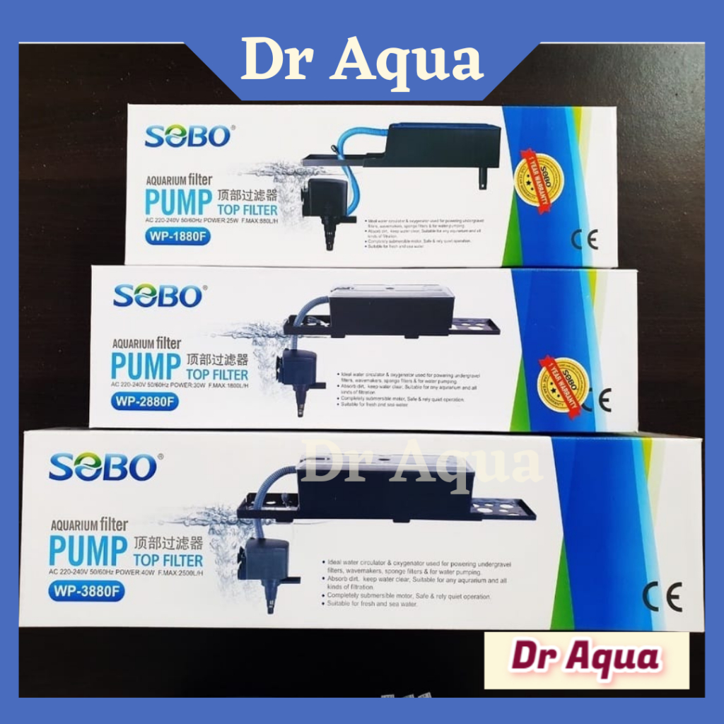 Sobo TOP FILTER FISH AQUARIUM WP2880F WP880f Wp3880F TANK TOP 60CM