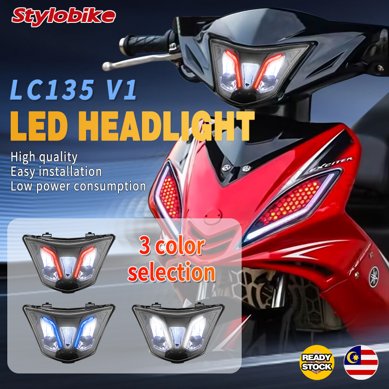 New LED Head lamp LC135 V1 LC V1 Mata Gaban 7 Colors Pilot Lamp Signal