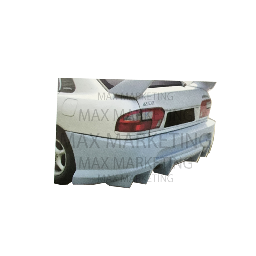 PROTON WIRA REAR BUMPER EVO X SALOON（FIBER GETAH ) SKIRT LIP BODYKIT ...