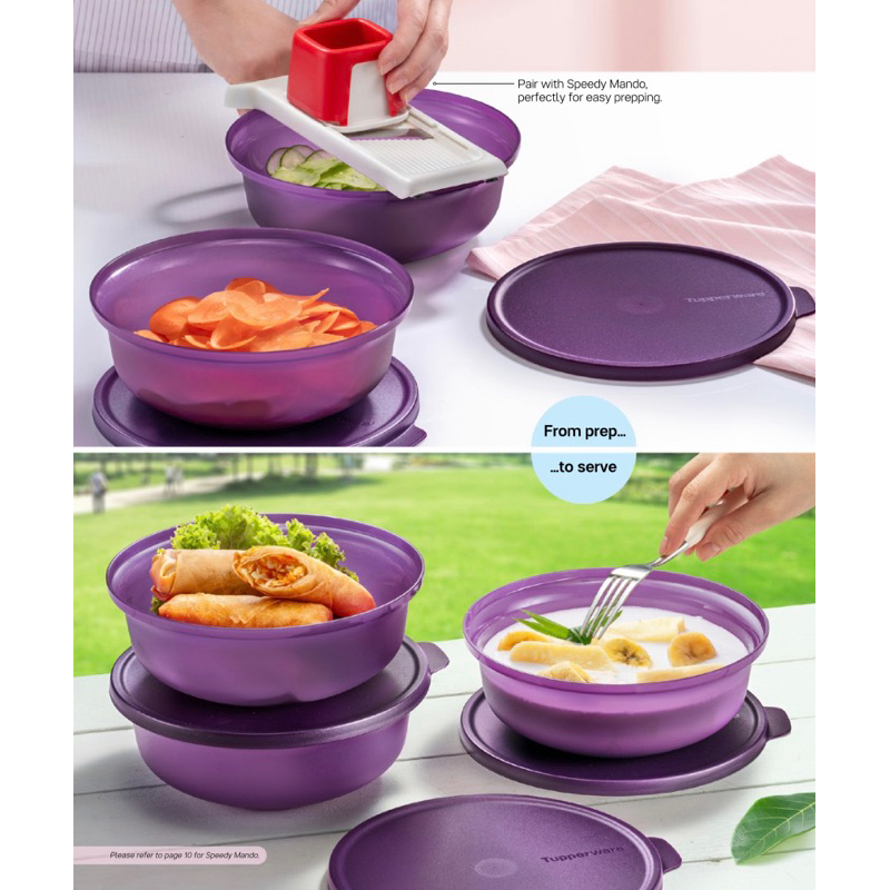 Tupperware Aloha Bowl 1.0L (2pcs/4pcs) | Shopee Malaysia