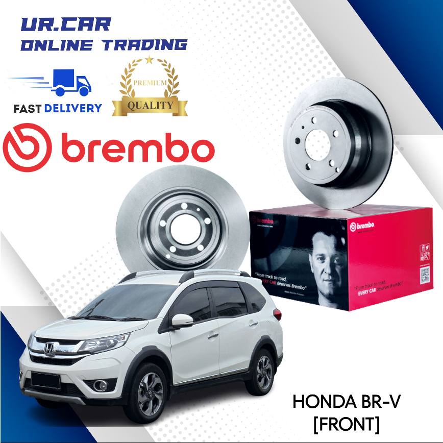 BREMBO HONDA BRV BRV (2016 2012) DISC BRAKE ROTOR & BRAKE PAD FRONT