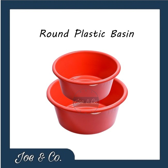 Round Plastic Basin / Multipurpose Basin / Basin Basuh / Clothes Basin ...