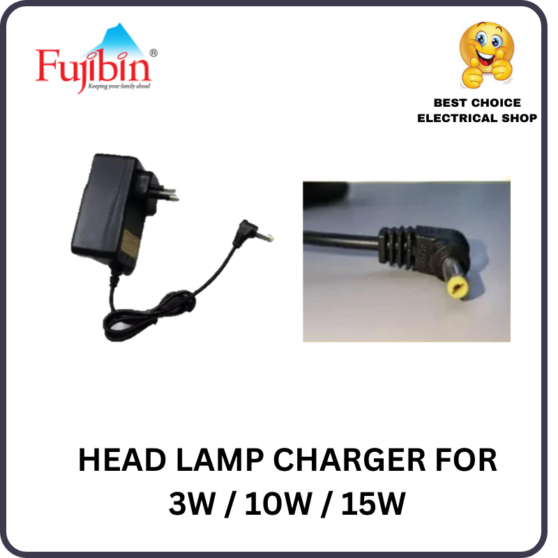 (ORIGINAL) Fujibin LED Head Light Charger Head Lamp Lampu Kepala (3W ...