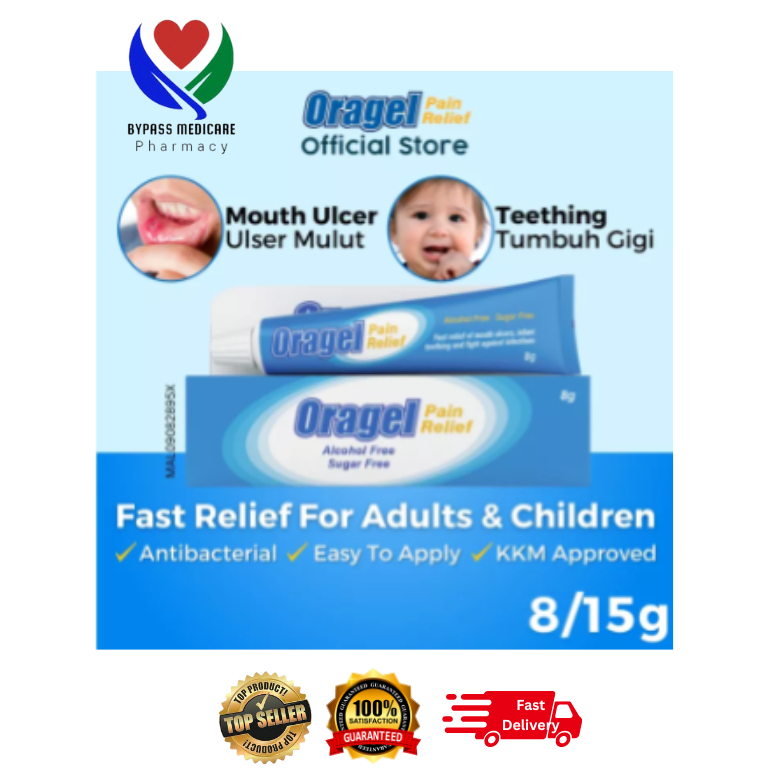 Oragel Pain Relief Mouth Ulser and Teething (Adult-Children) | Shopee ...