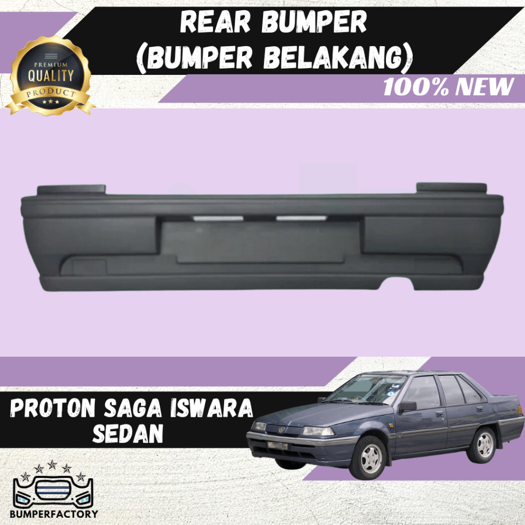 Proton Saga Iswara Sedan 93 / Aeroback Belakang Rear Bumper 100 New