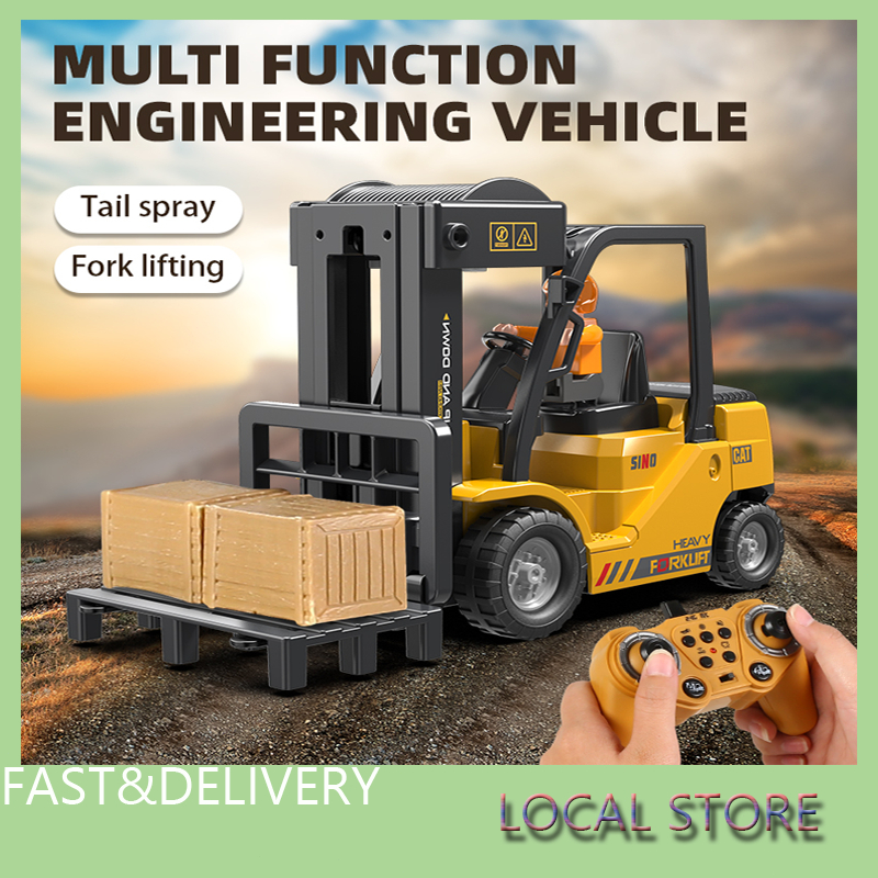 2.4G11 Channel Engineering Vehicle Remote Control Crane Engineering ...