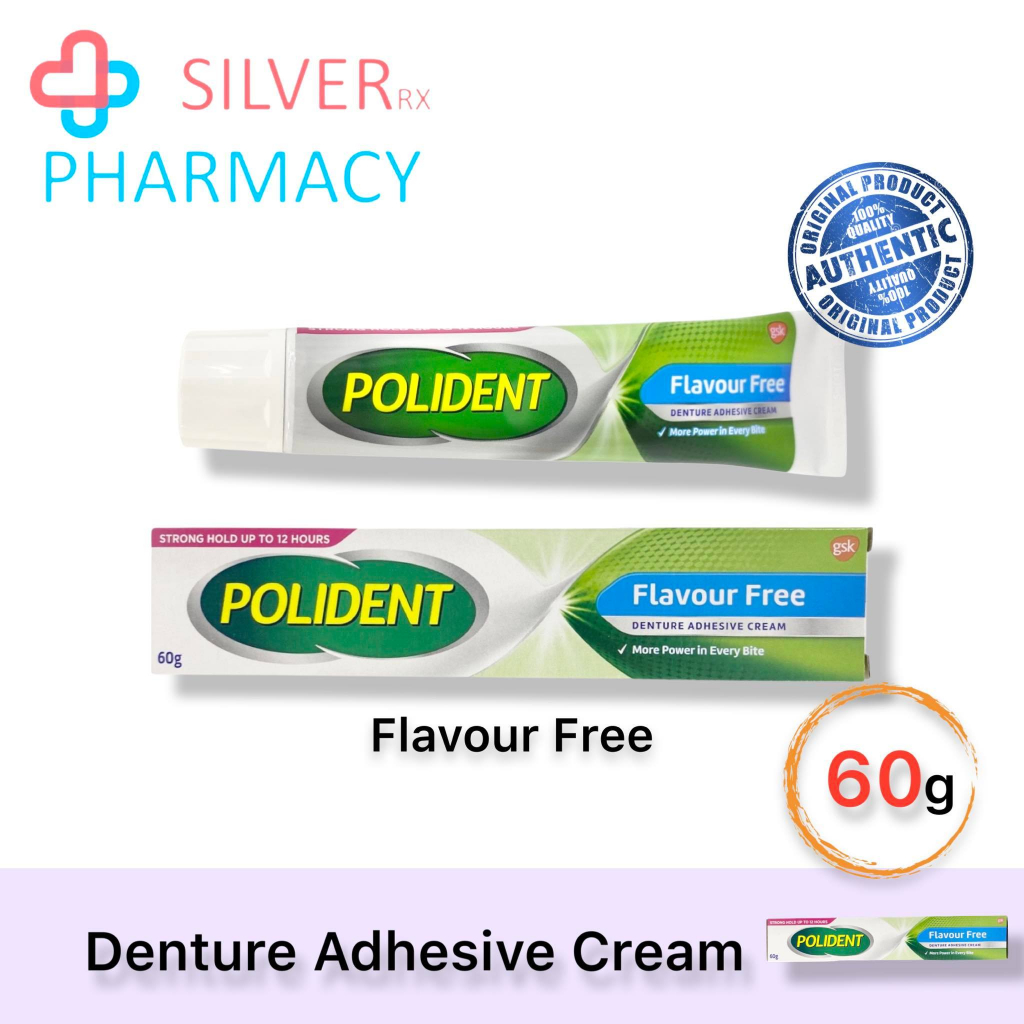Polident Denture Adhesive Cream Flavour Free 60g Shopee Malaysia