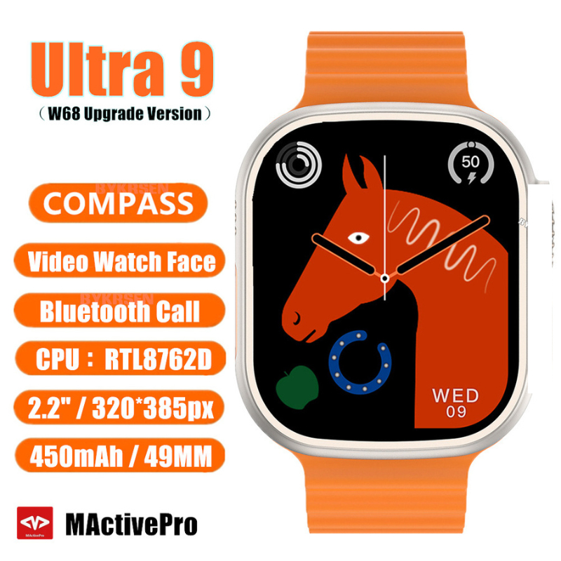 【microwear】Ultra 9 2023 Smart Watch Compass Sensor Module Gaming Sports ...