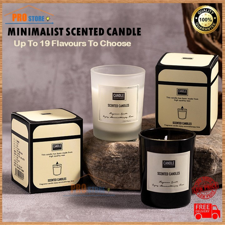 Minimalist Scented Candle Aromatherapy Lilin Wangi Christmas
