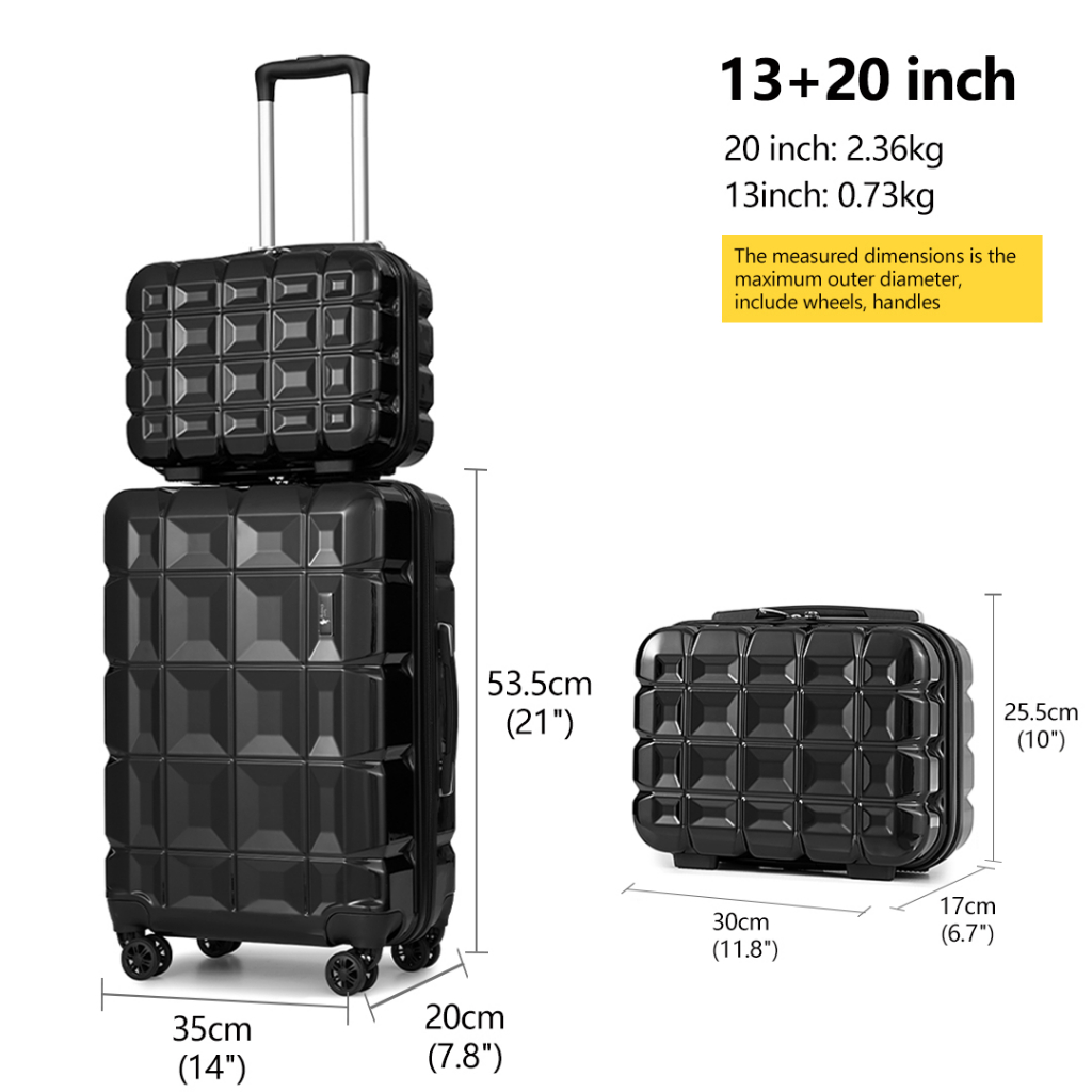 Sea choice 5 Years Warranty 4Pcs Lightweight Luggage Suitcase Set Weel