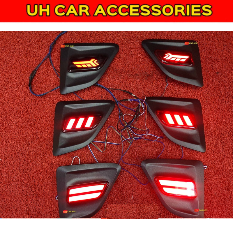 PERODUA AXIA GXTRA 2019 2020 2021 2022 REAR BUMPER REFLECTOR LED ...