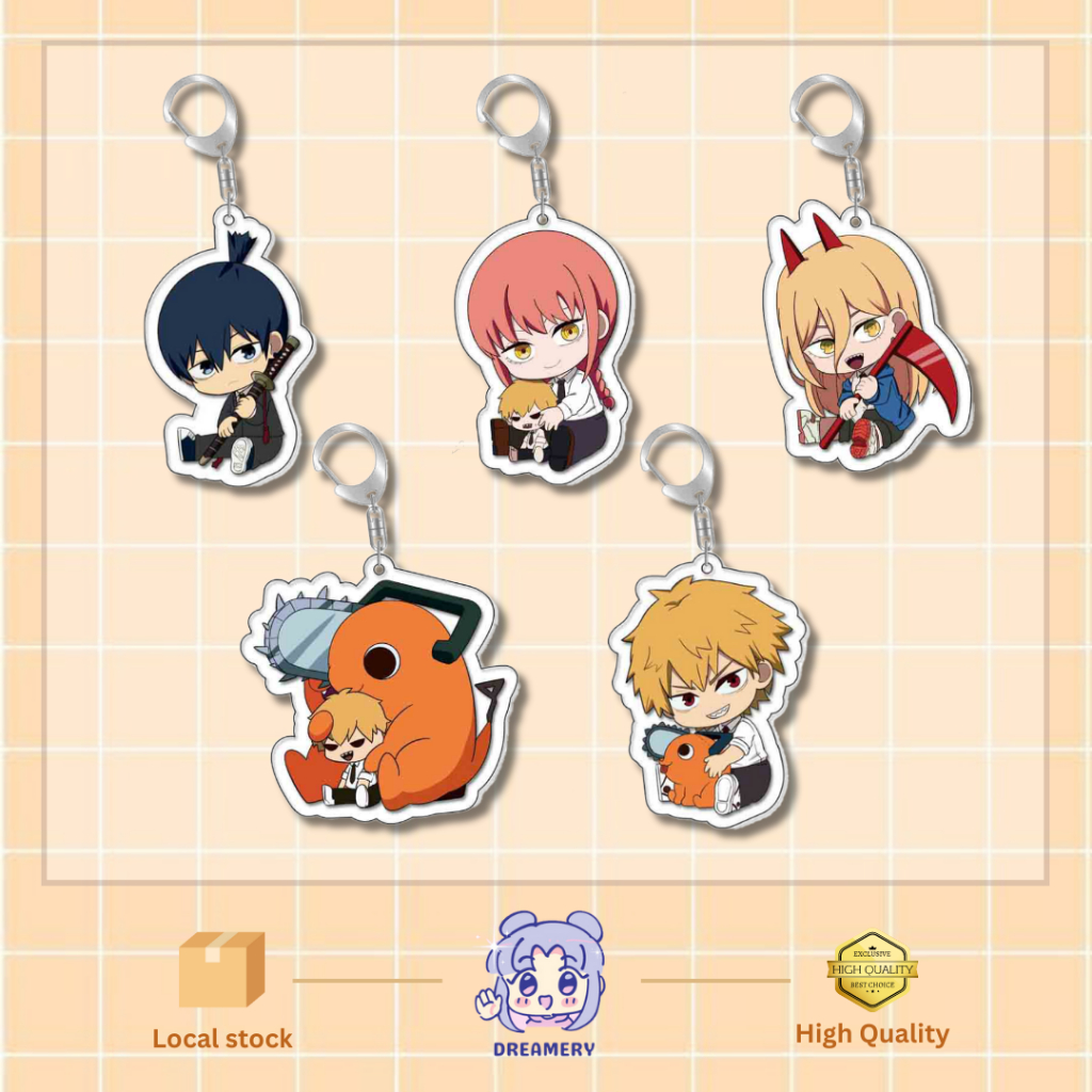 Chainsaw Man Anime Manga Acrylic Keychain Merchandise Pendant Souvenir ...