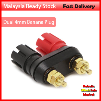 Dual 4mm Banana Plug Jack Socket Post for Speaker Amplifier- copper