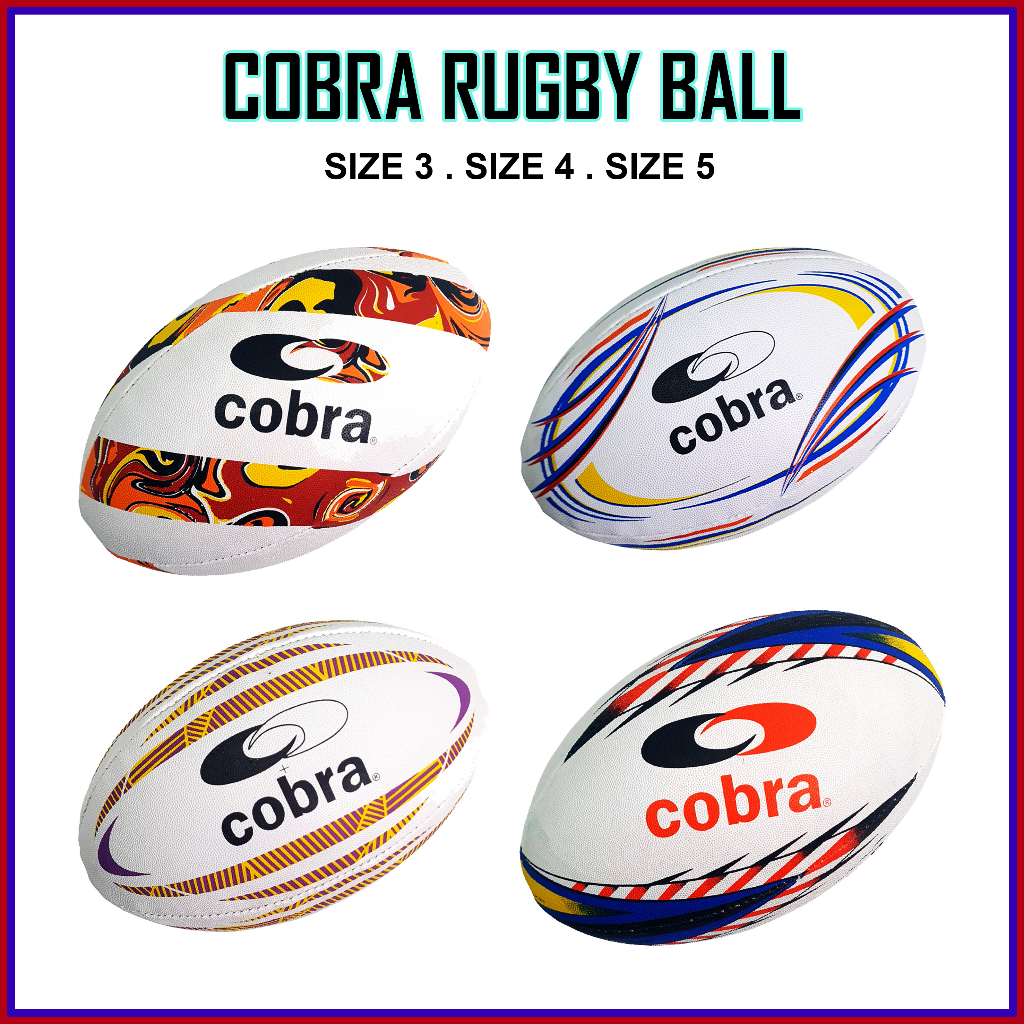 Cobra Striker Training Rugby Ragbi Ball (SIZE 3, 4, 5) | Shopee Malaysia