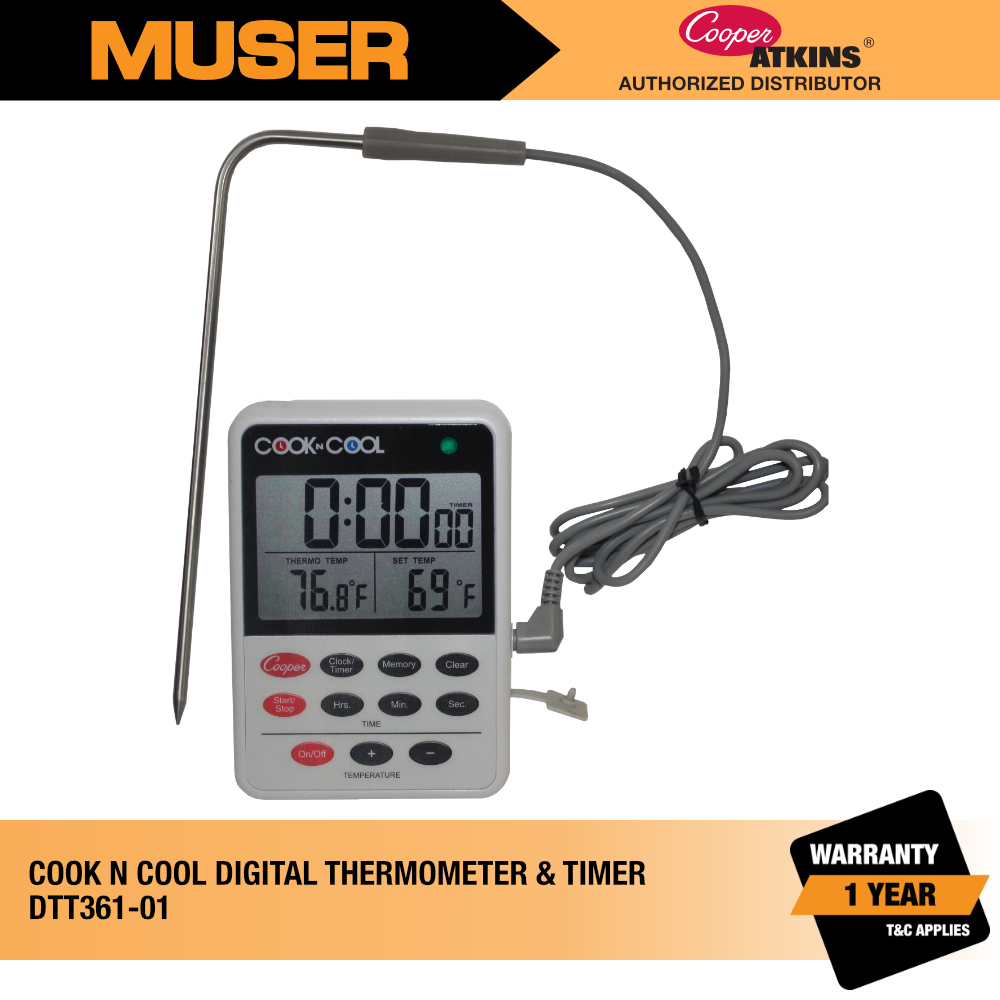 Cooper-Atkins DTT361-01 Digital Thermometer & Timer // -31° to 200°C ...