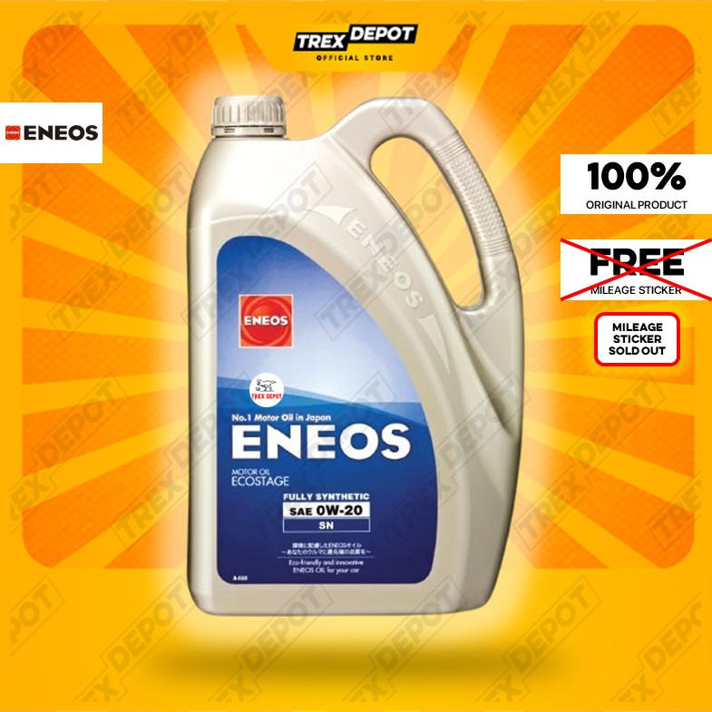 ENEOS EcoStage Fully Synthetic Engine Oil 0W20 (4L) Shopee Malaysia
