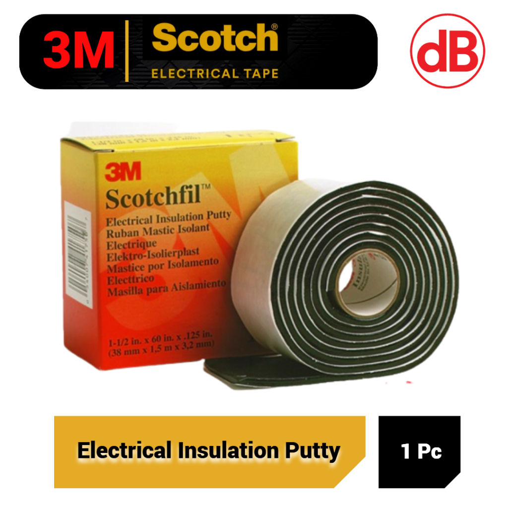 3M Scotch Tape - Scotchfil Electrical Insulation Putty (38mm x 1.5m x 3 ...