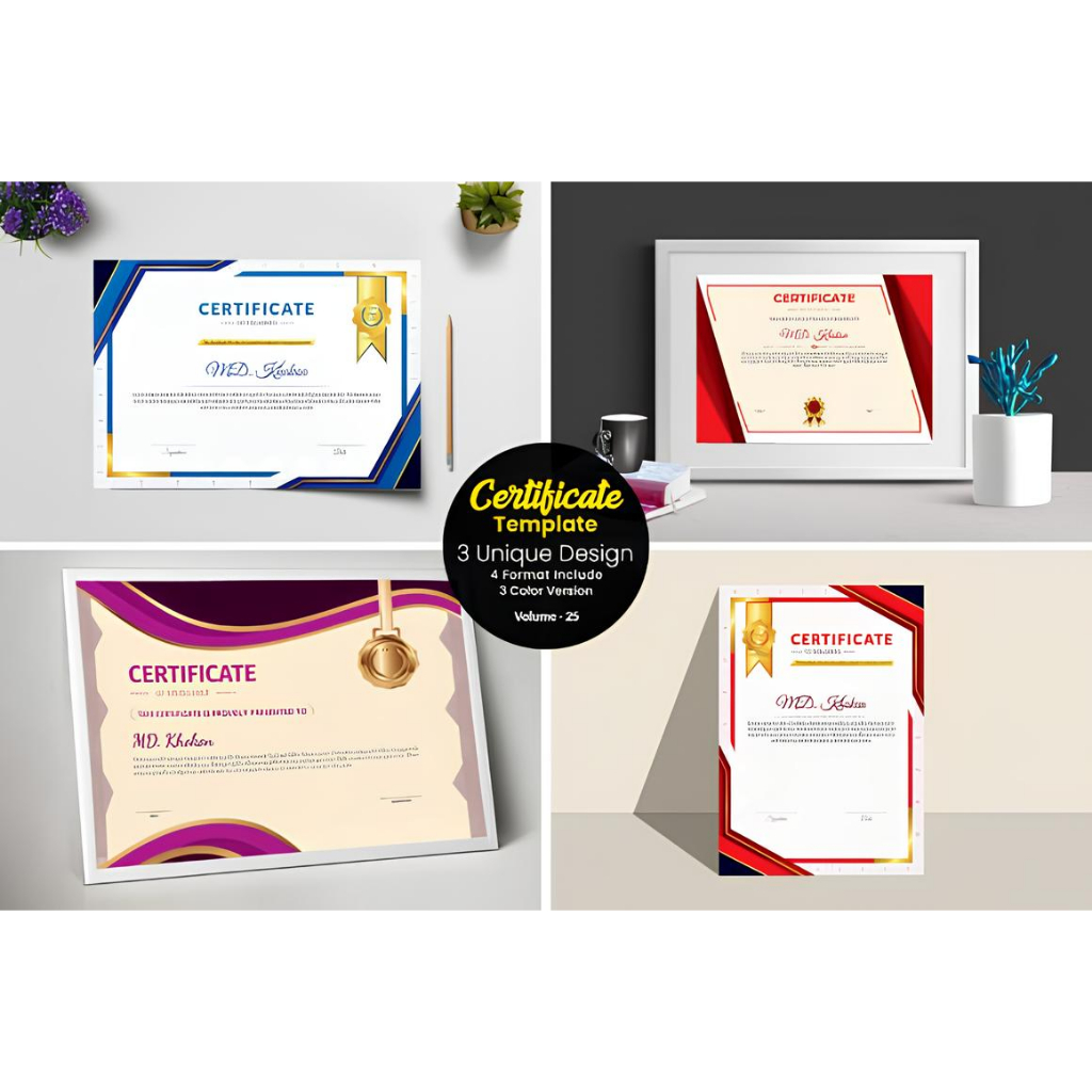 18-in-1 Certificate Template / Template Sijil - Sijil Penghargaan ...