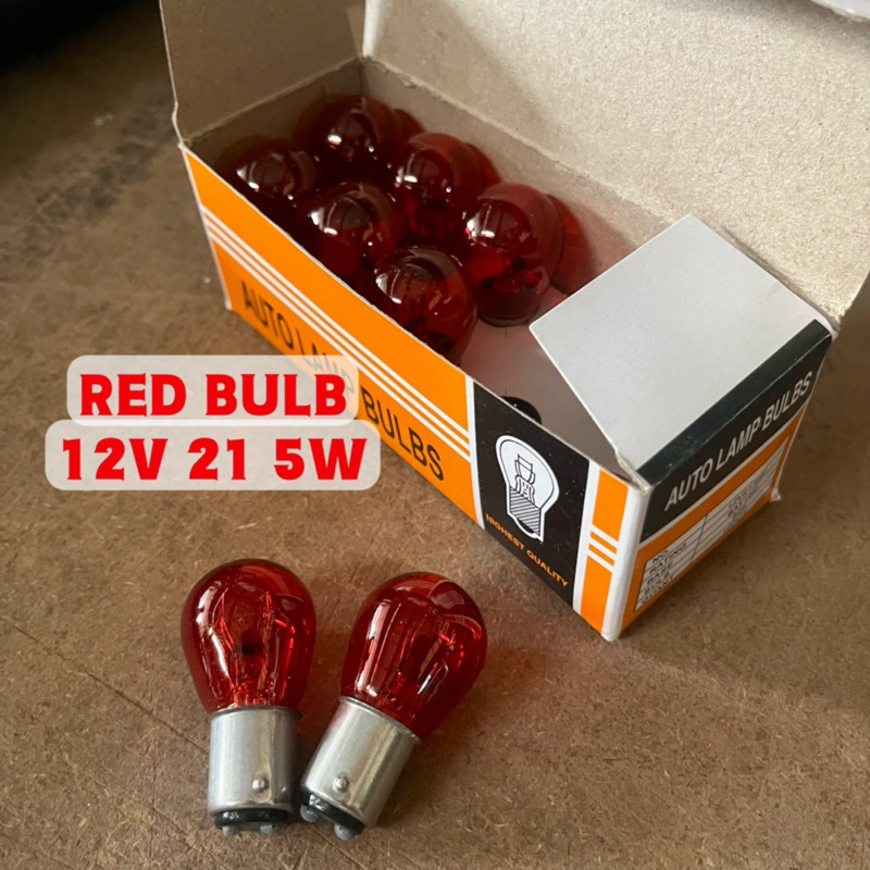 1016 BULB RED 12V/21/5W for FULL CLEAR TAIL LAMP Brake Light WIRA VIOS ...