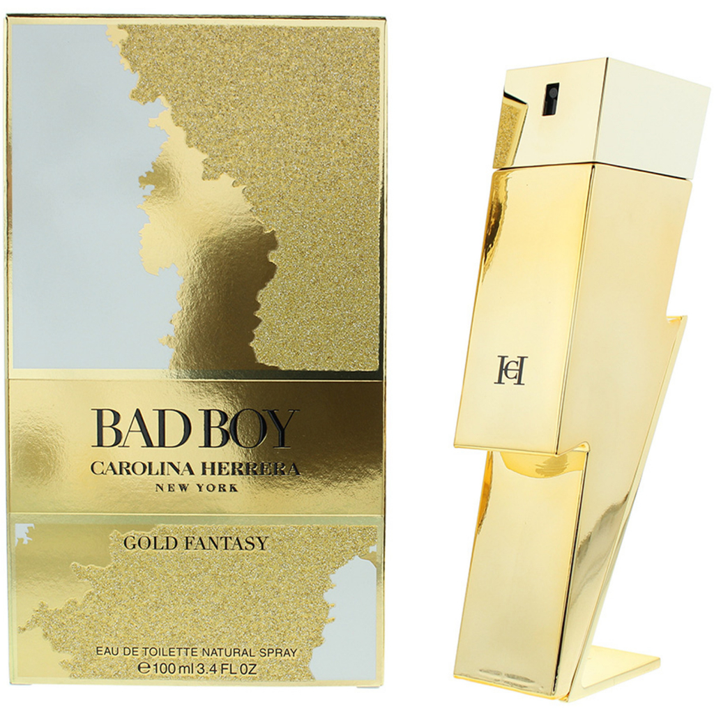 ORIGINAL Bad Boy Gold Fantasy 100ML EDT Limited Edition By Carolina ...