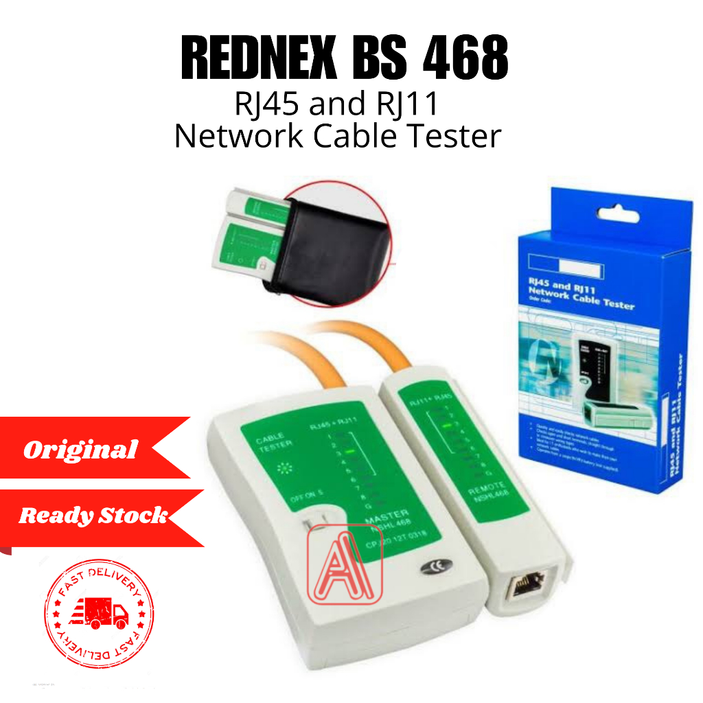 REDNEX BS 468 RJ45 and RJ11 NETWORK Cable Tester | Shopee Malaysia