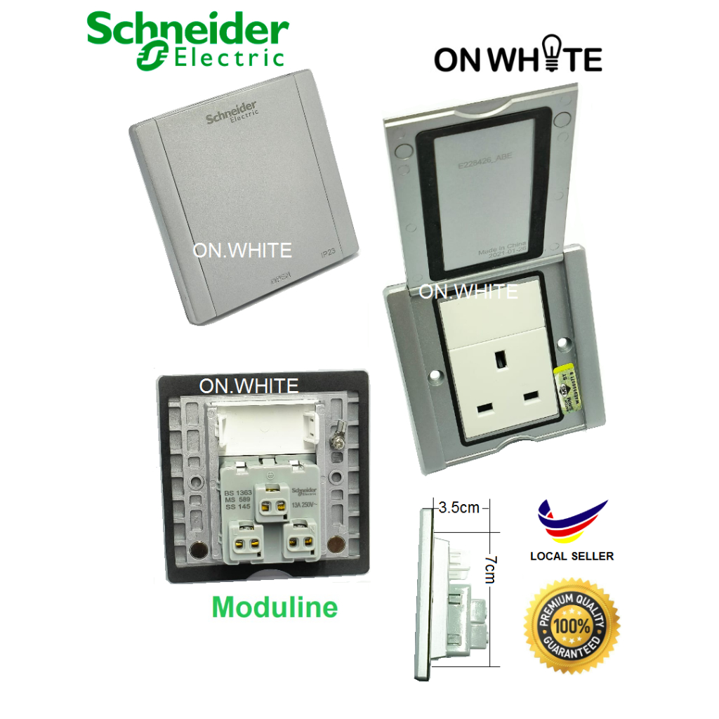 Schneider 1 Gang 13A Floor Socket without Switch | Shopee Malaysia