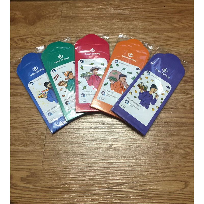 sampul/paket duit raya BULAN BINTANG | Shopee Malaysia