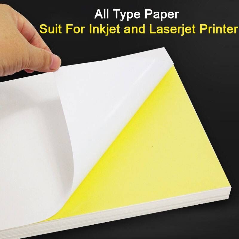 10/50pcs Glossy & Matte A4 Size Sticker Paper Label Inkjet / Laser ...