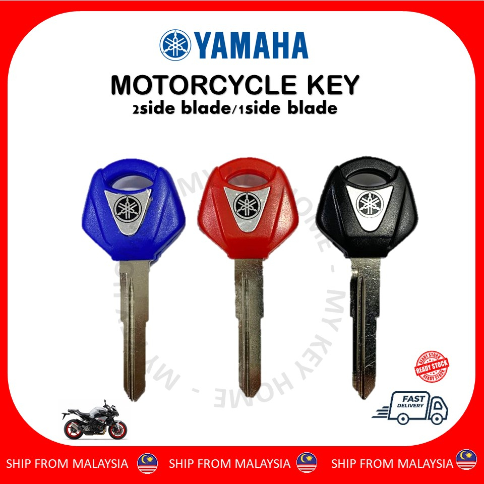 Updating YAMAHA Motorcycle double slot key blade and casing for replacing R3 holding chip key sh