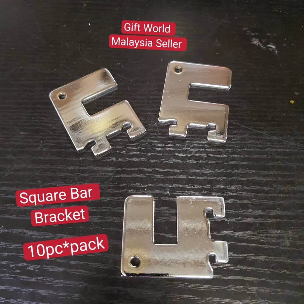 Square Bar Bracket Chrome/ Bar ** MALAYSIA READY STOCK SHIP FROM KL