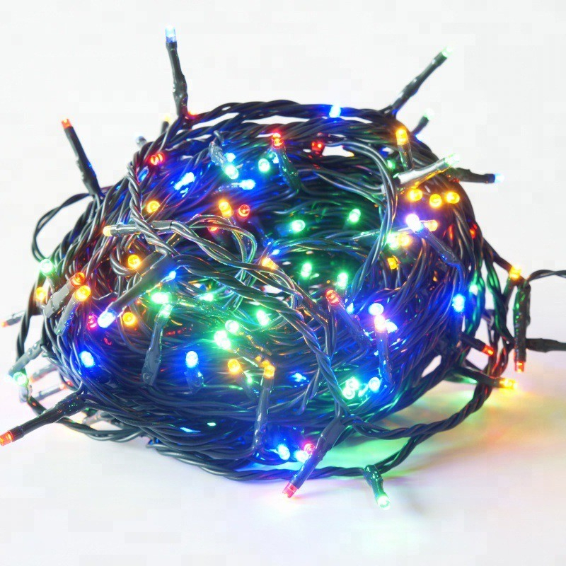 Lampu Raya 100LED Solar Kelip Kelipg Fairy String LED Lights Festive ...