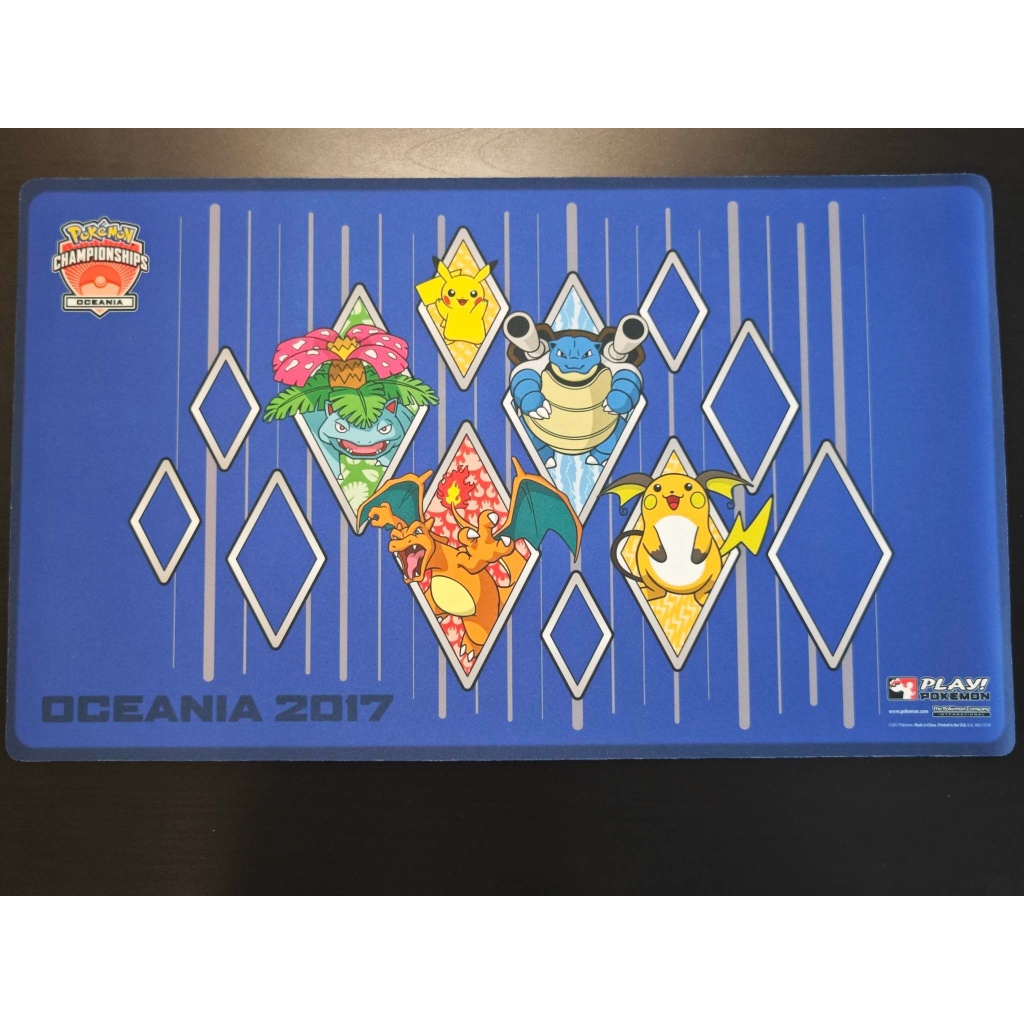 Pokemon TCG PTCG OCEANIA 2017 Gen 1 Starters Playmat Shopee Malaysia