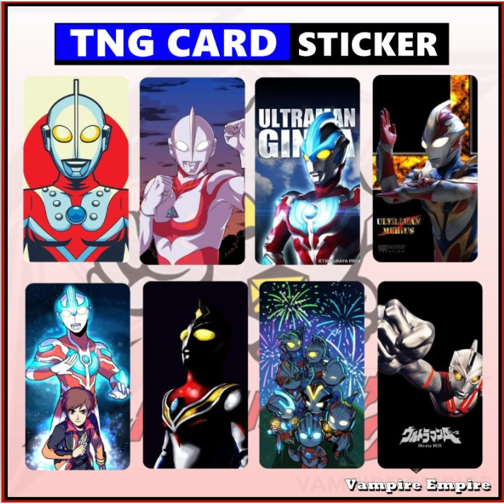 Ultraman ( Series 1 ) - Touch n Go Card Sticker Cover (Waterproof, High ...