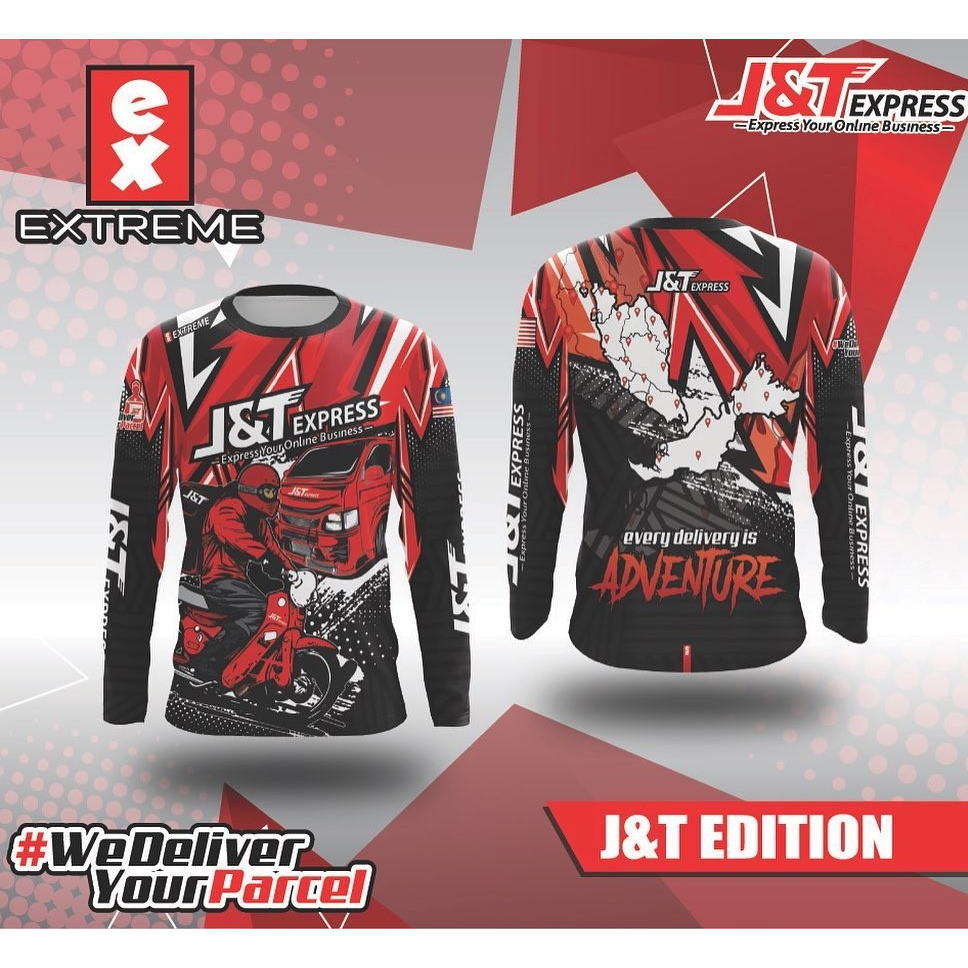 J&T Express Rider Sublimation Jersey | Shopee Malaysia