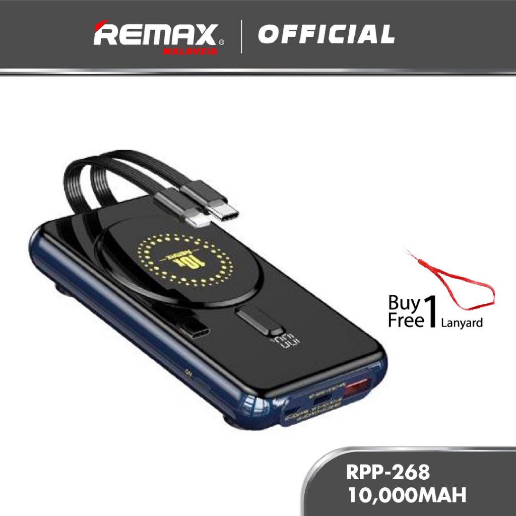 Remax Powerbank RPP-268 Super Fast Charge 22.5W 10000mAh 18W Two Way ...